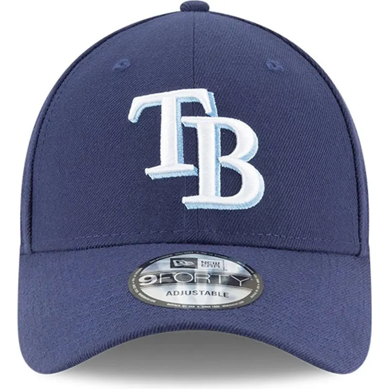 kepure-islenkta-tamsiai-melyna-reguliuojamas-9forty-the-league-tampa-bay-rays-mlb-new-era