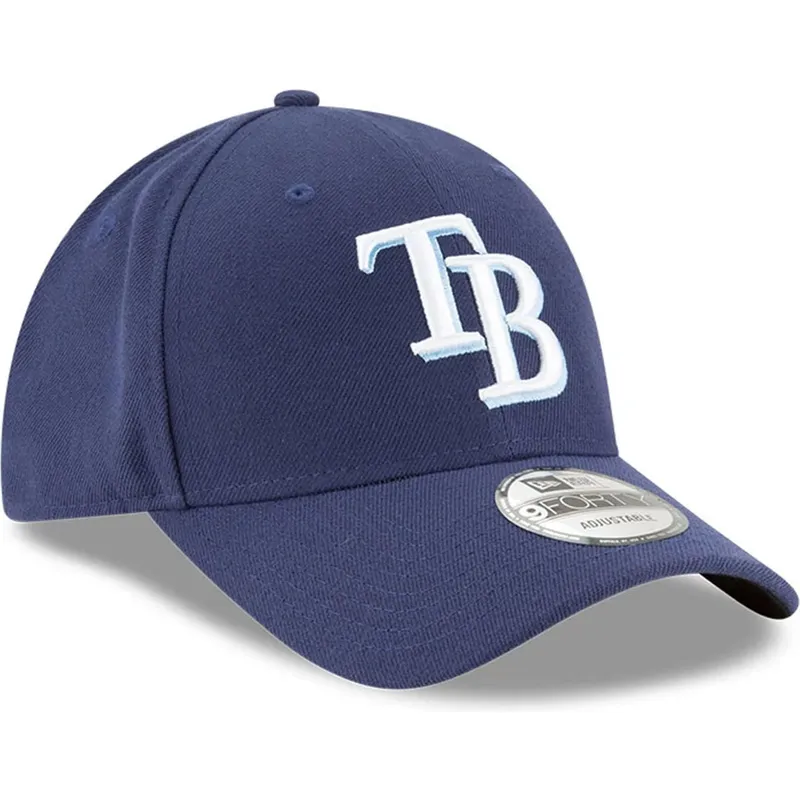 kepure-islenkta-tamsiai-melyna-reguliuojamas-9forty-the-league-tampa-bay-rays-mlb-new-era
