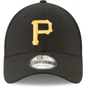 kepure-islenkta-juoda-reguliuojamas-9forty-the-league-pittsburgh-pirates-mlb-new-era