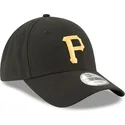 kepure-islenkta-juoda-reguliuojamas-9forty-the-league-pittsburgh-pirates-mlb-new-era