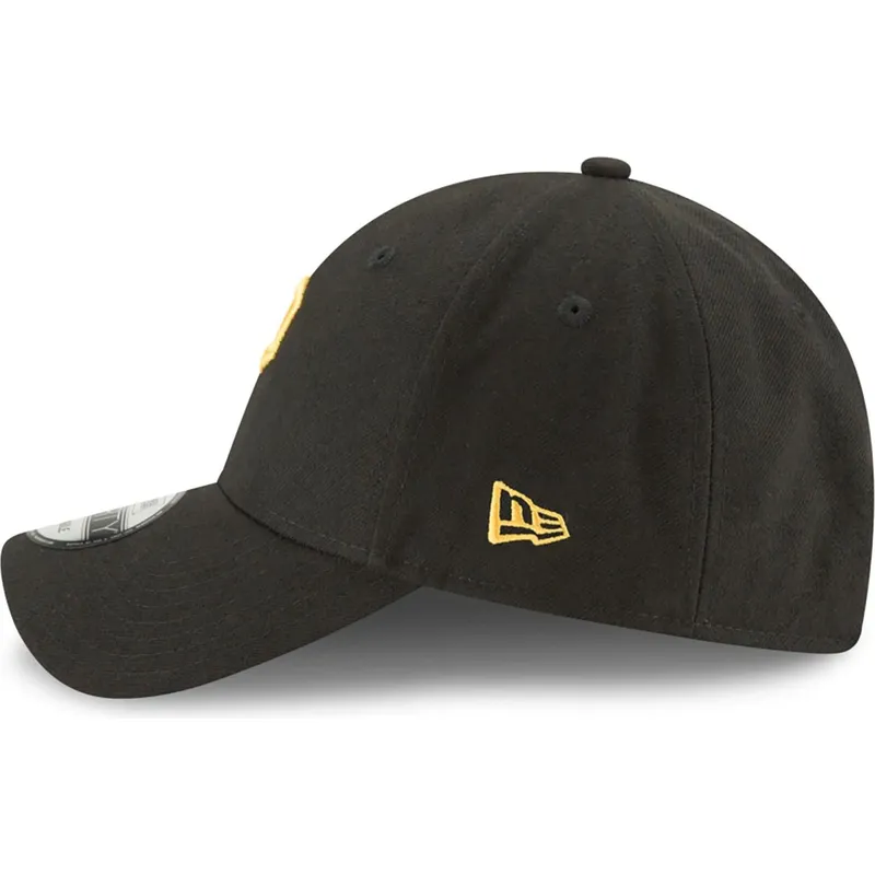 kepure-islenkta-juoda-reguliuojamas-9forty-the-league-pittsburgh-pirates-mlb-new-era