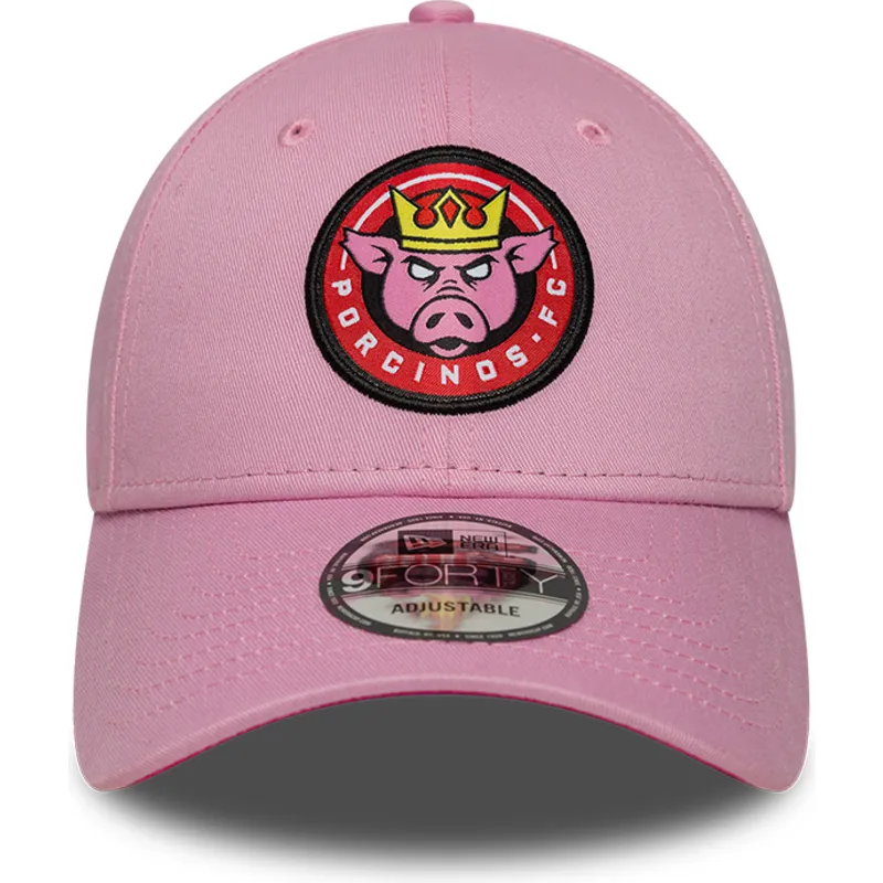 cap-islenkta-pink-adjustable-strap-9forty-core-porcinos-fc-kings-league-new-era cap-islenkta-pink-adjustable-strap-9forty-core-porcinos-fc-kings-league-new-era