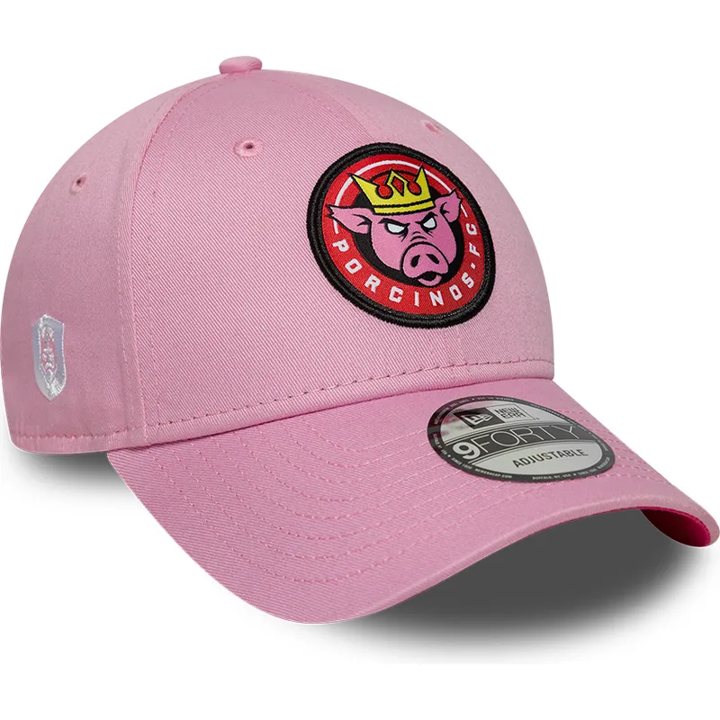 cap-islenkta-pink-adjustable-strap-9forty-core-porcinos-fc-kings-league-new-era cap-islenkta-pink-adjustable-strap-9forty-core-porcinos-fc-kings-league-new-era