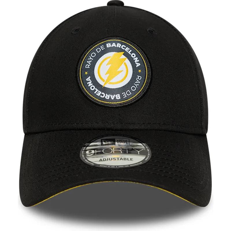 czapka-z-daszkiem-czarna-regulowana-9forty-core-rayo-de-barcelona-kings-league-new-era