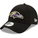 kepure-islenkta-juoda-reguliuojamas-9forty-the-league-baltimore-ravens-nfl-new-era