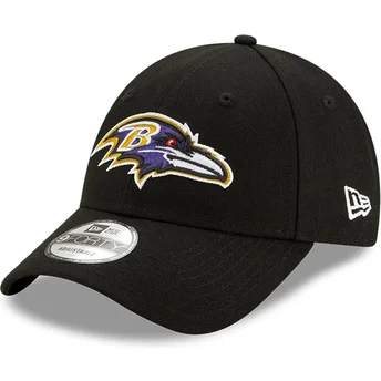 kepure-islenkta-juoda-reguliuojamas-9forty-the-league-baltimore-ravens-nfl-new-era