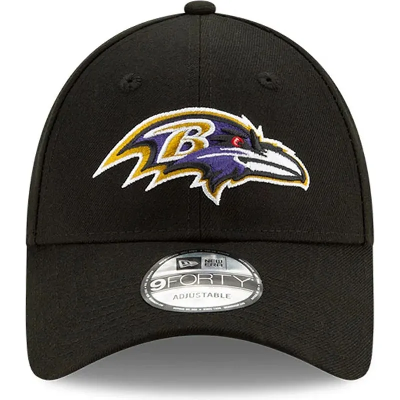 kepure-islenkta-juoda-reguliuojamas-9forty-the-league-baltimore-ravens-nfl-new-era