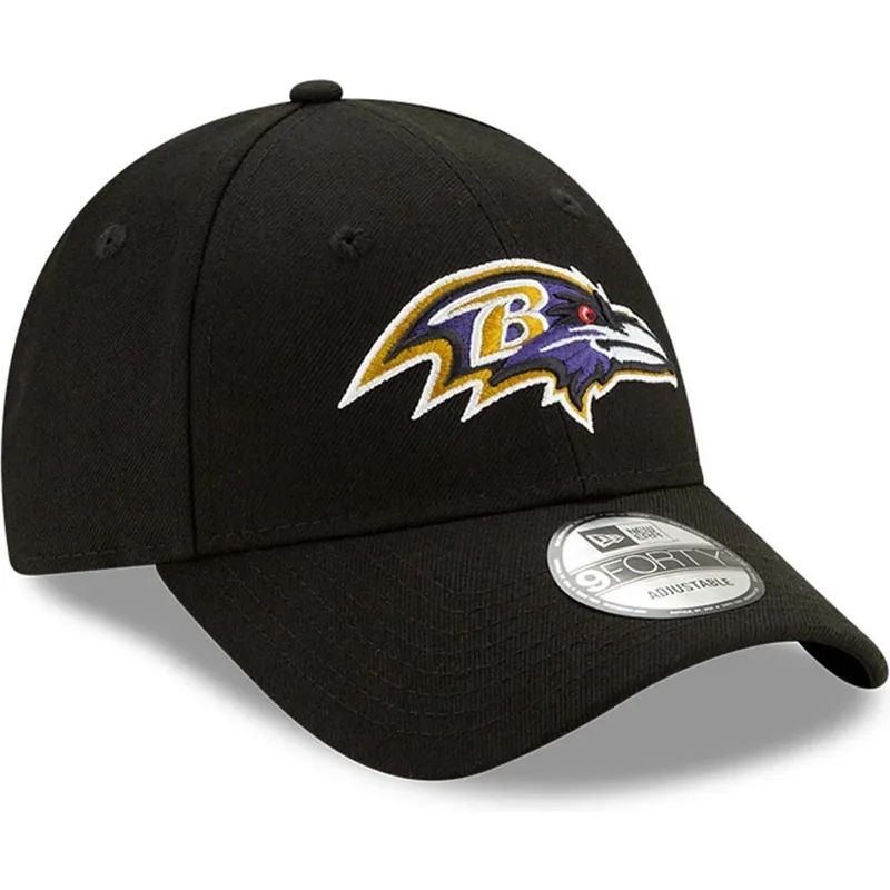 kepure-islenkta-juoda-reguliuojamas-9forty-the-league-baltimore-ravens-nfl-new-era