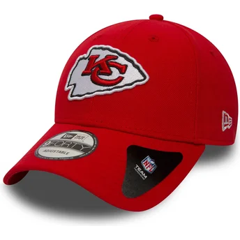 Wyginięta czapka czerwona z regulacją 9FORTY The League Kansas City Chiefs NFL New Era