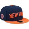 granatowo-pomaranczowa-plaska-czapka-snapback-9fifty-statement-new-york-knicks-nba-new-era