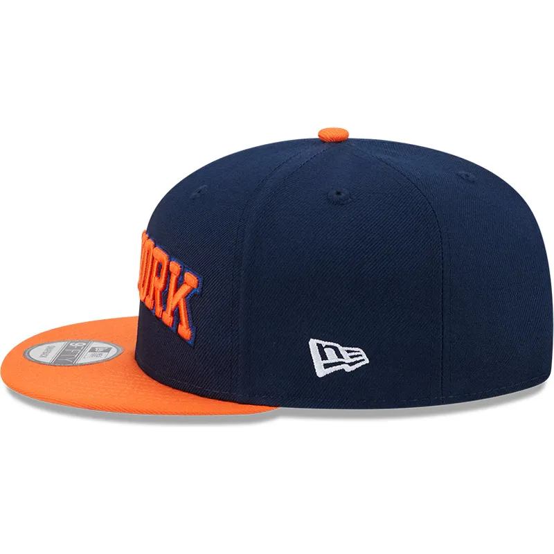 granatowo-pomaranczowa-plaska-czapka-snapback-9fifty-statement-new-york-knicks-nba-new-era