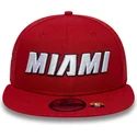 kepure-plokscia-raudona-snapback-9fifty-statement-miami-heat-nba-new-era