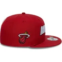 kepure-plokscia-raudona-snapback-9fifty-statement-miami-heat-nba-new-era