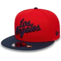 czerwono-granatowa-plaska-czapka-snapback-9fifty-statement-los-angeles-clippers-nba-new-era