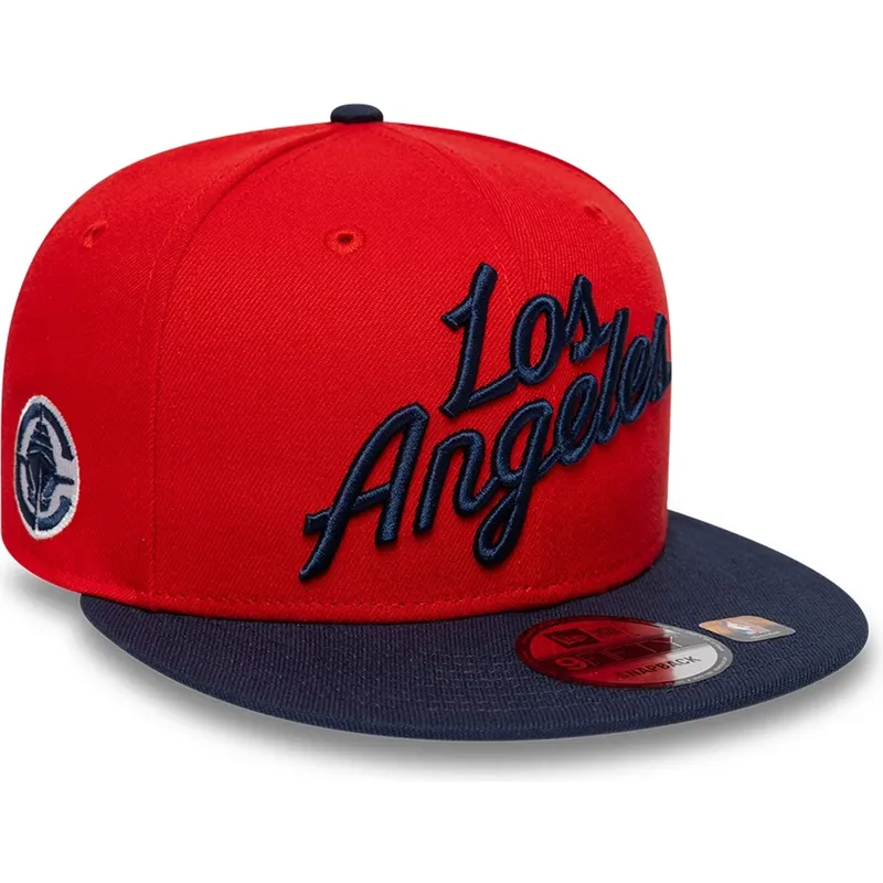 kepure-plokscia-raudona-snapback-9fifty-statement-los-angeles-clippers-nba-new-era