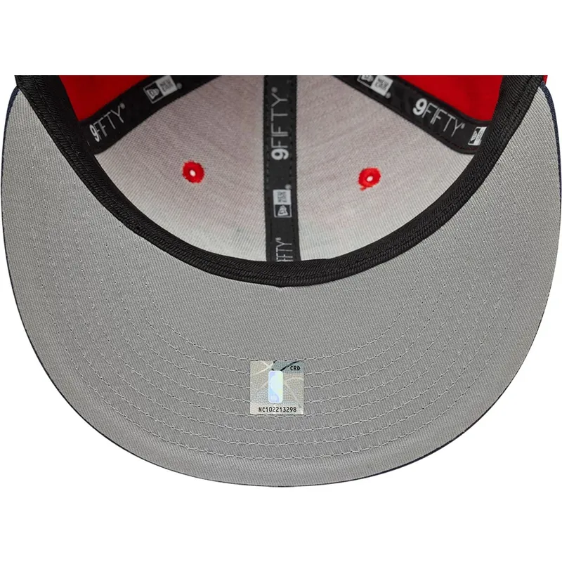 kepure-plokscia-raudona-snapback-9fifty-statement-los-angeles-clippers-nba-new-era