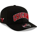 kepure-islenkta-juoda-snapback-9seventy-statement-stretch-snap-chicago-bulls-nba-new-era