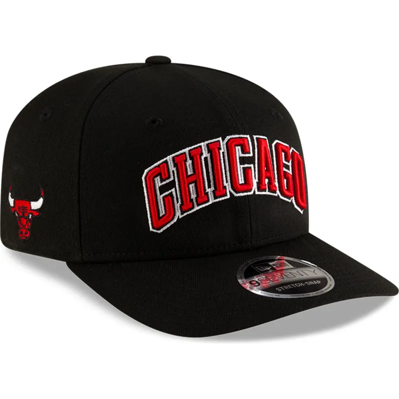 czarna-zakrzywiona-czapka-snapback-9seventy-statement-stretch-snap-chicago-bulls-nba-new-era