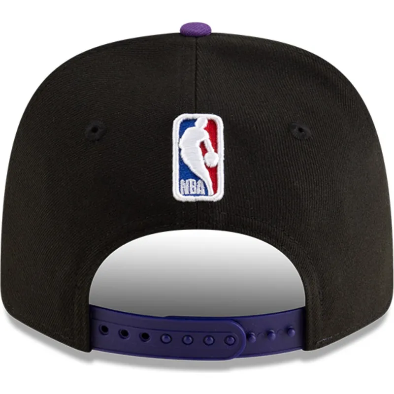 fioletowo-czarna-zakrzywiona-czapka-snapback-9seventy-statement-stretch-snap-los-angeles-lakers-nba-new-era