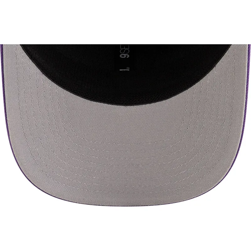 fioletowo-czarna-zakrzywiona-czapka-snapback-9seventy-statement-stretch-snap-los-angeles-lakers-nba-new-era