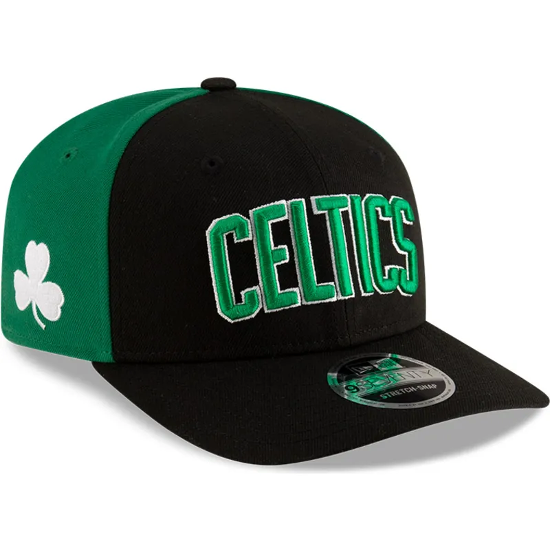 kepure-islenkta-juoda-snapback-9seventy-statement-stretch-snap-boston-celtics-nba-new-era