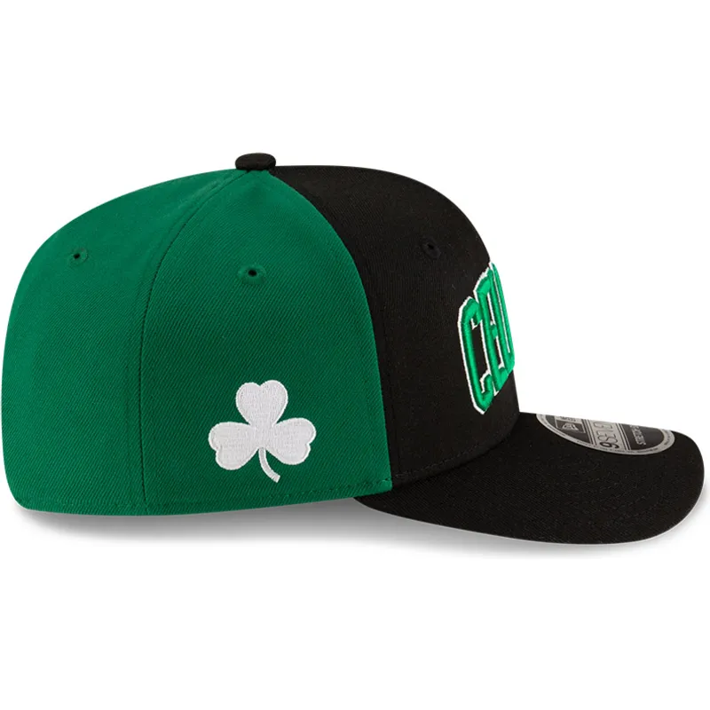 kepure-islenkta-juoda-snapback-9seventy-statement-stretch-snap-boston-celtics-nba-new-era