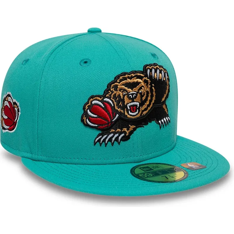 zielona-dopasowana-czapka-z-daszkiem-59fifty-classic-memphis-grizzlies-nba-new-era
