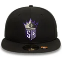 czarna-dopasowana-czapka-z-plaskim-daszkiem-59fifty-classic-sacramento-kings-nba-new-era