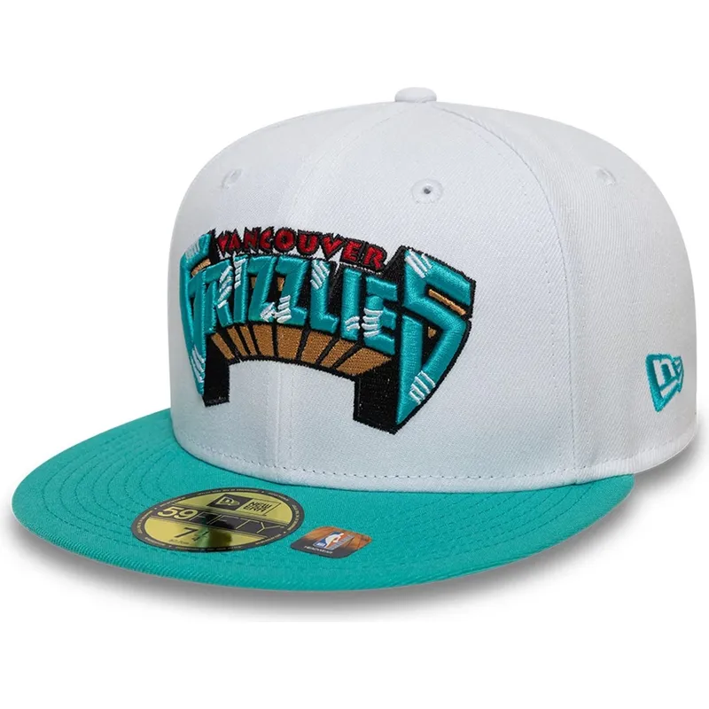 biala-i-zielona-dopasowana-czapka-z-daszkiem-59fifty-classic-memphis-grizzlies-nba-new-era