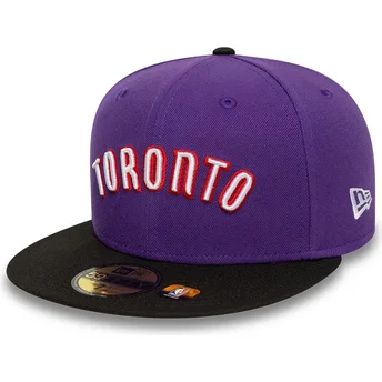 Cap plokščia violet ajustada 59FIFTY Classic Toronto Raptors NBA New Era