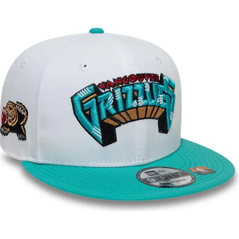 bialo-zielona-plaska-czapka-snapback-9fifty-classic-memphis-grizzlies-nba-new-era