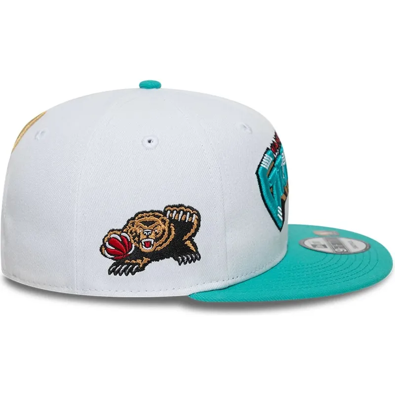 bialo-zielona-plaska-czapka-snapback-9fifty-classic-memphis-grizzlies-nba-new-era