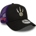 kepure-islenkta-juoda-snapback-a-frame-classic-toronto-raptors-nba-new-era