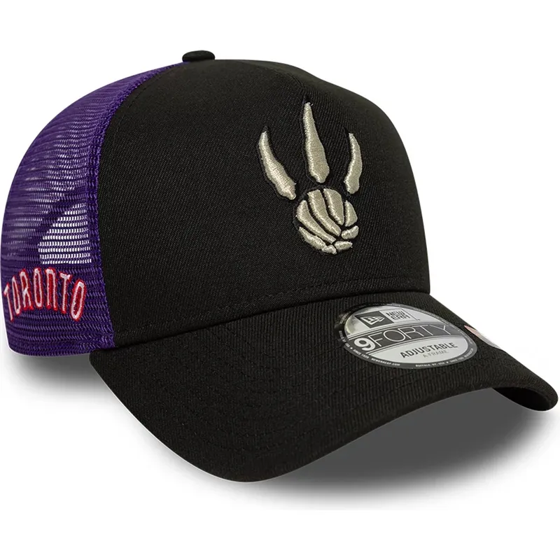 czapka-trucker-czarno-fioletowa-a-frame-classic-toronto-raptors-nba-new-era