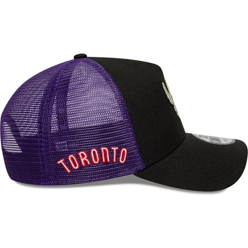 czapka-trucker-czarno-fioletowa-a-frame-classic-toronto-raptors-nba-new-era