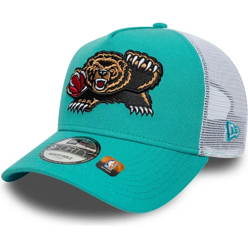 czapka-trucker-zielono-biala-a-frame-classic-memphis-grizzlies-nba-new-era