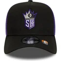 czarna-i-fioletowa-czapka-trucker-a-frame-classic-sacramento-kings-nba-od-new-era