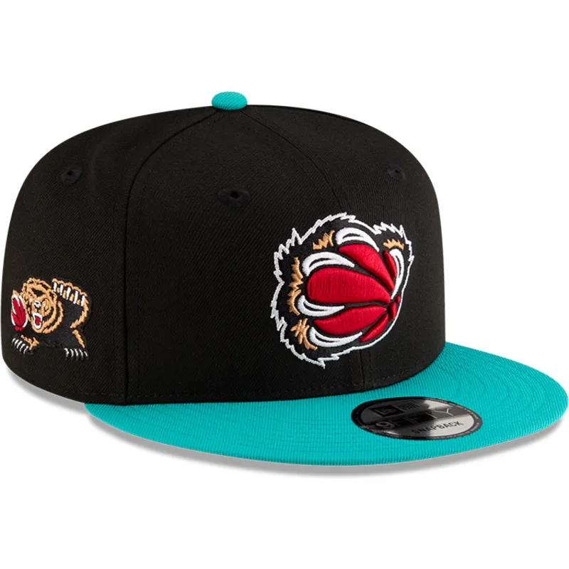 czarna-i-zielona-czapka-z-daszkiem-snapback-9fifty-classic-memphis-grizzlies-nba-new-era