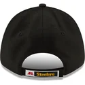 kepure-islenkta-juoda-reguliuojamas-9forty-the-league-pittsburgh-steelers-nfl-new-era