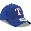 kepure-islenkta-melyna-reguliuojamas-9forty-the-league-texas-rangers-mlb-new-era