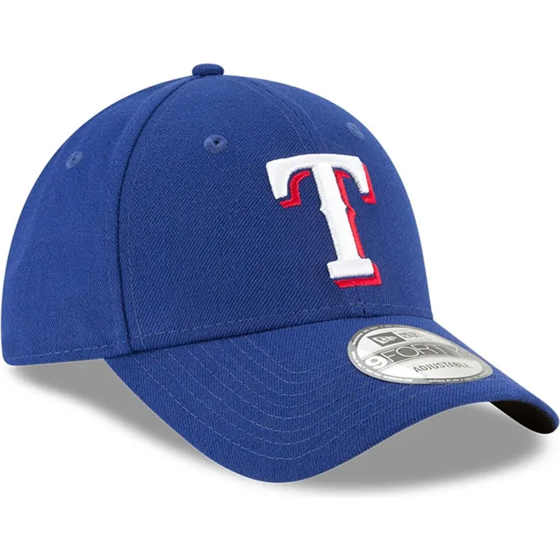 kepure-islenkta-melyna-reguliuojamas-9forty-the-league-texas-rangers-mlb-new-era