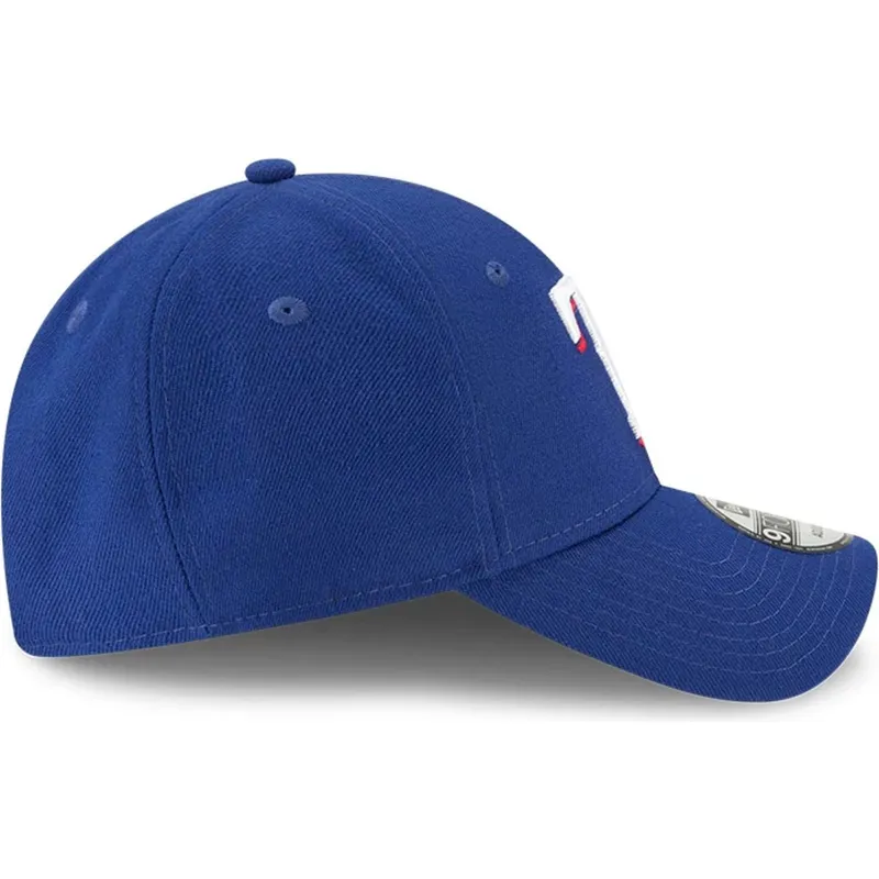 kepure-islenkta-melyna-reguliuojamas-9forty-the-league-texas-rangers-mlb-new-era