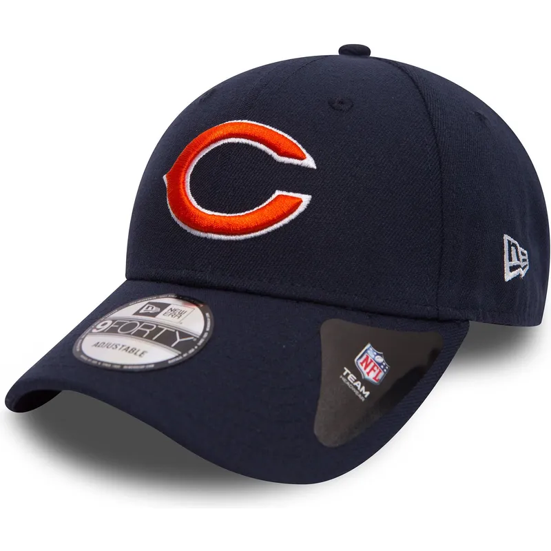 kepure-islenkta-tamsiai-melyna-reguliuojamas-9forty-the-league-chicago-bears-nfl-new-era