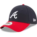kepure-islenkta-tamsiai-melyna-reguliuojamas-9forty-the-league-atlanta-braves-mlb-new-era
