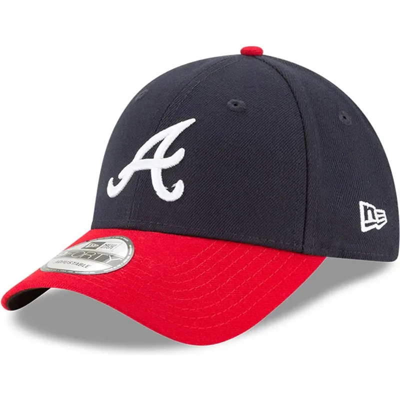 kepure-islenkta-tamsiai-melyna-reguliuojamas-9forty-the-league-atlanta-braves-mlb-new-era