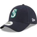 kepure-islenkta-tamsiai-melyna-reguliuojamas-9forty-the-league-seattle-mariners-mlb-new-era