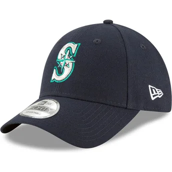 Kepurė išlenkta tamsiai mėlyna reguliuojamas 9FORTY The League Seattle Mariners MLB New Era