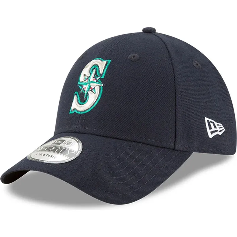 kepure-islenkta-tamsiai-melyna-reguliuojamas-9forty-the-league-seattle-mariners-mlb-new-era