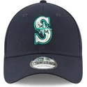 kepure-islenkta-tamsiai-melyna-reguliuojamas-9forty-the-league-seattle-mariners-mlb-new-era