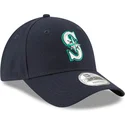 kepure-islenkta-tamsiai-melyna-reguliuojamas-9forty-the-league-seattle-mariners-mlb-new-era